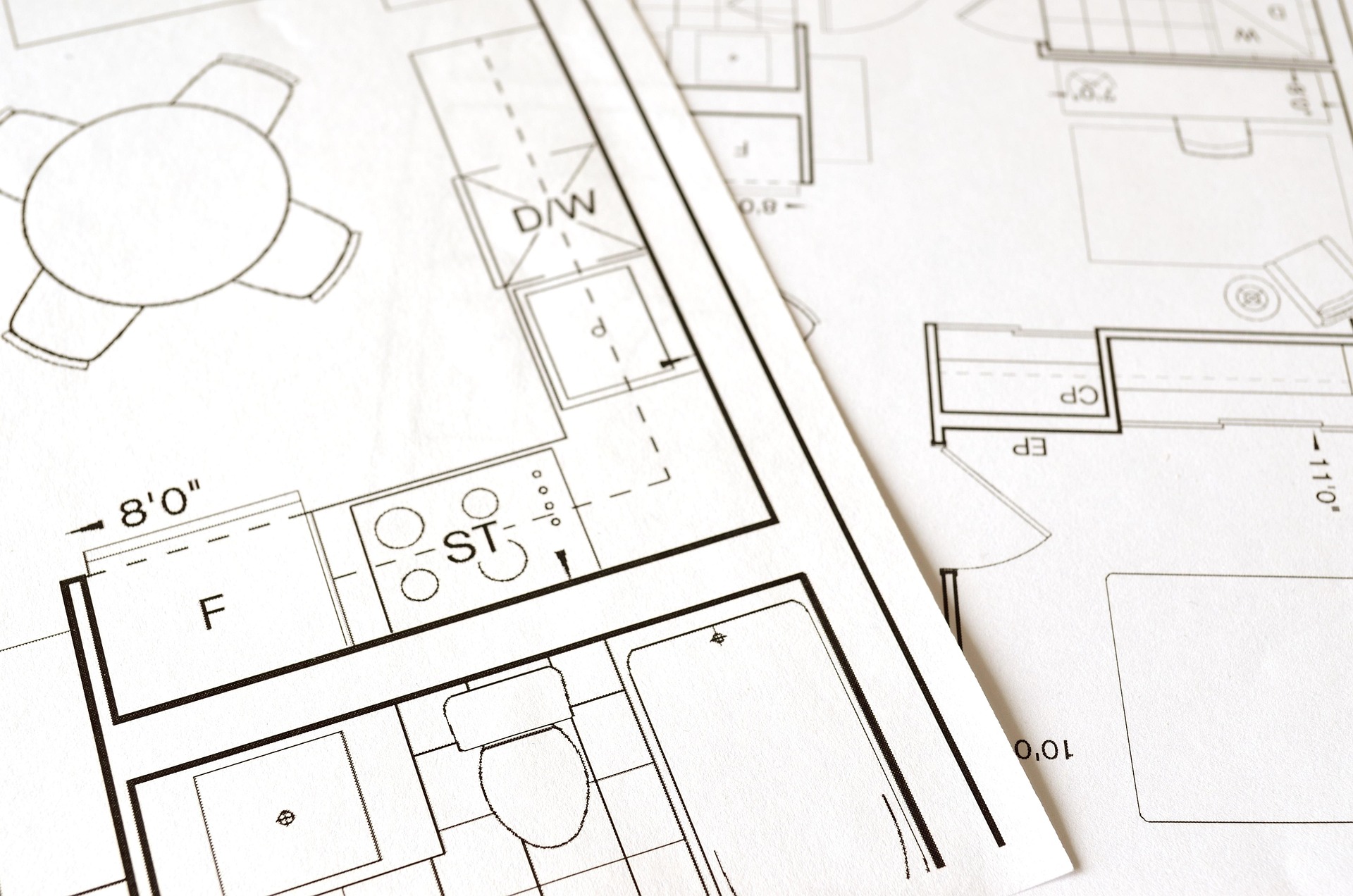 Plans architecturaux d'un logement